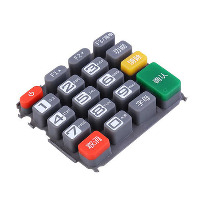 Pos Machine clavier en silicone Parties en caoutchouc et en plastique personnalisées