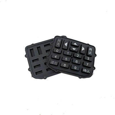 Clavier en caoutchouc de silicone personnalisé avec boutons imprimés, boutons de télécommande de télévision