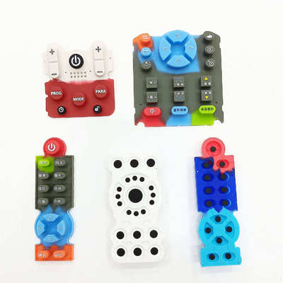 Conception personnalisée Clés de contrôleur de clavier en caoutchouc silicone P+R étanches