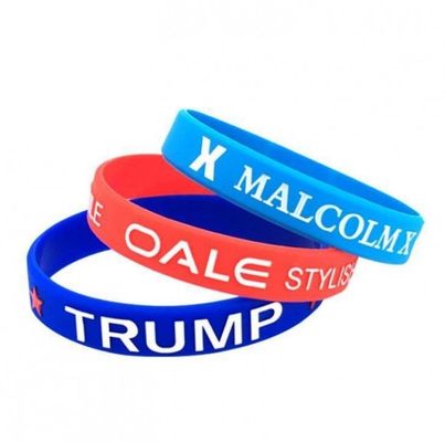 Une bande élastique de Debossed, adaptent toutes sortes aux besoins du client de bracelets de silicone, bracelets et d'autres métiers de silicone