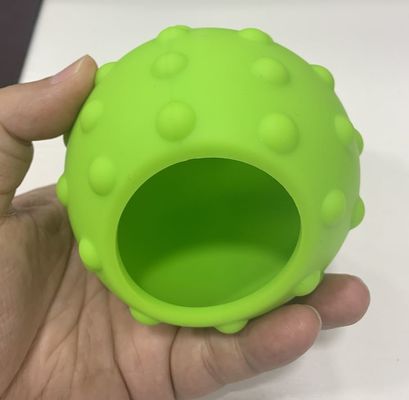 Laser gravant à l'eau-forte la douille en caoutchouc de silicone pour la boule de massage de vibration