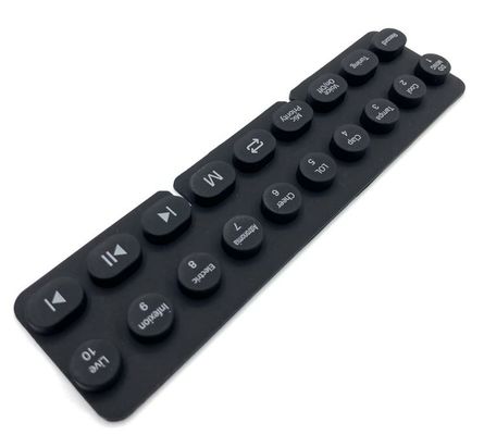 Clavier imperméable en caoutchouc de silicone pour le haut-parleur de musique de Bluetooth