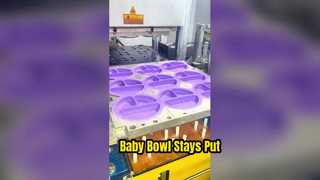 Fini les repas désordonnés en silicone pour bébé